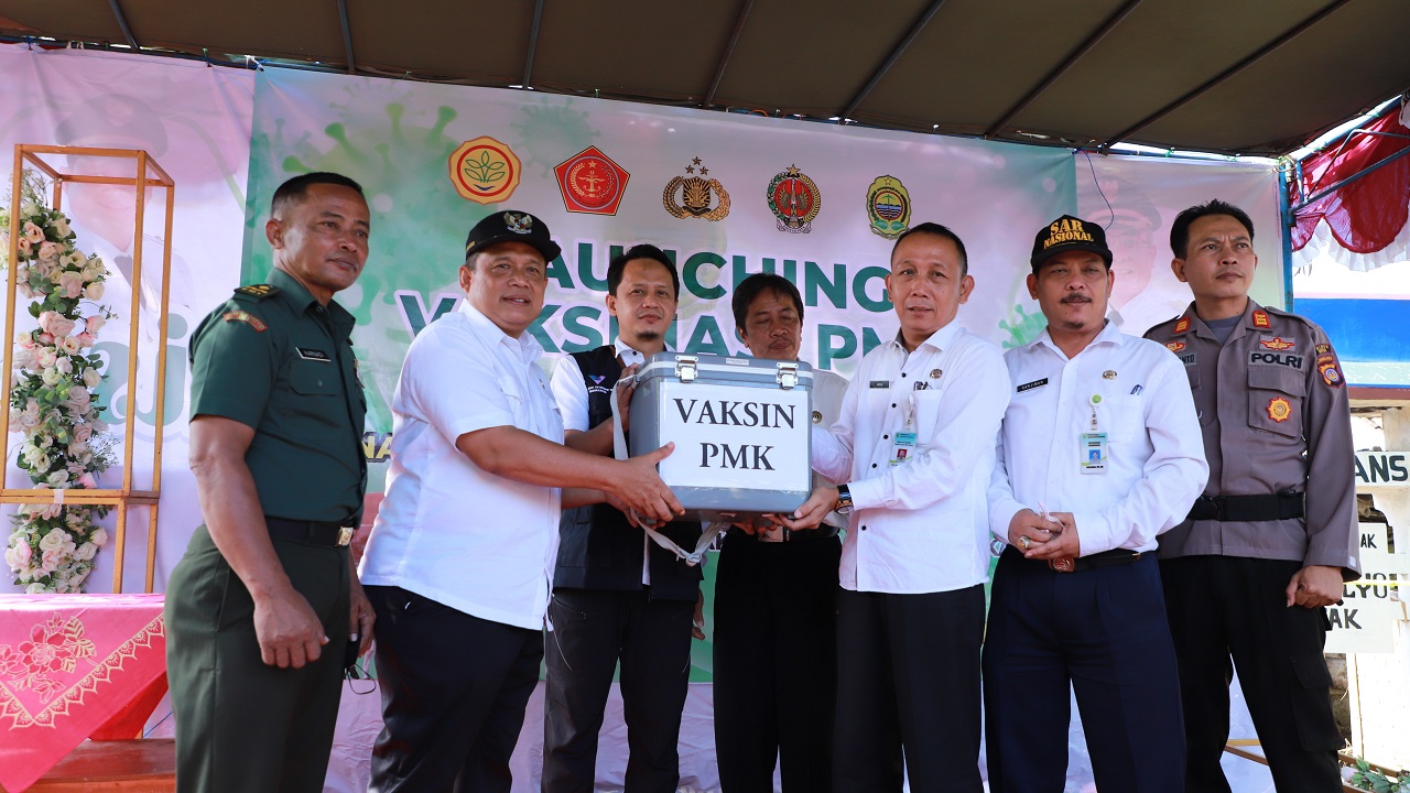Bantul Launching Vaksinasi Penyakit Mulut dan Kuku (PMK)