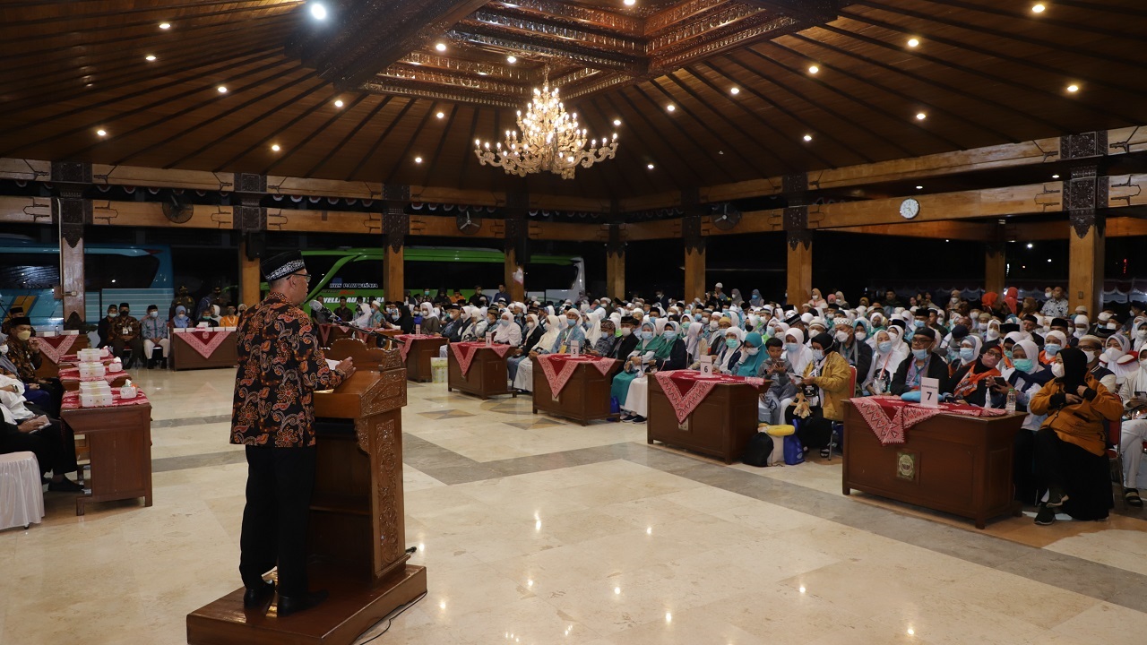 Sekretaris Daerah Kabupaten Bantul Sambut Kepulangan Jamaah Haji