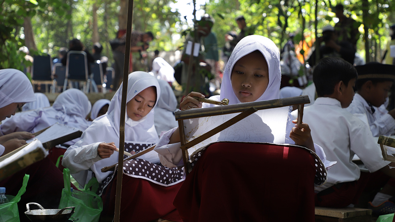 Launching Eduwisata Pembatik Cilik Gilangharjo, Upaya Melahirkan Generasi Cinta Budaya